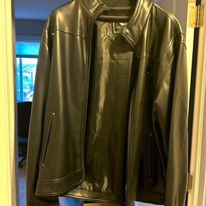 Like New Men’s Faux Leather Euro XL Jacket